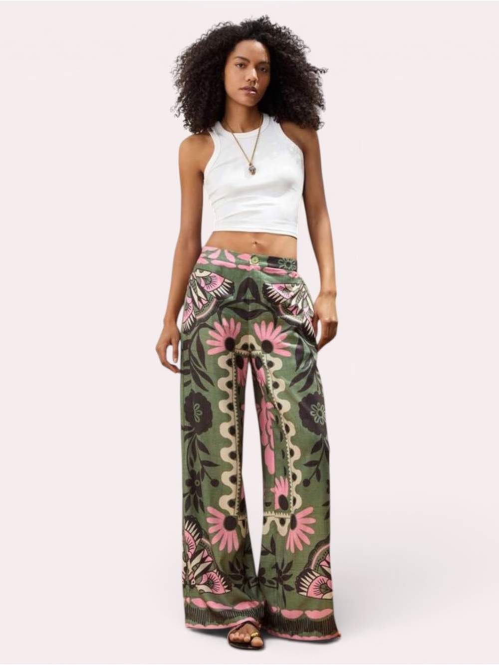 NWOT SHEIN Maija Women's Green Summer Pants, Size XS,‎ MSRP $25
